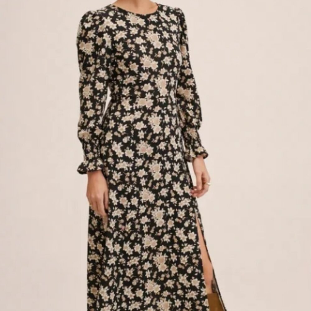 Mango Floral Midi Dress